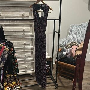 Floral Sleeveless Jumpsuit